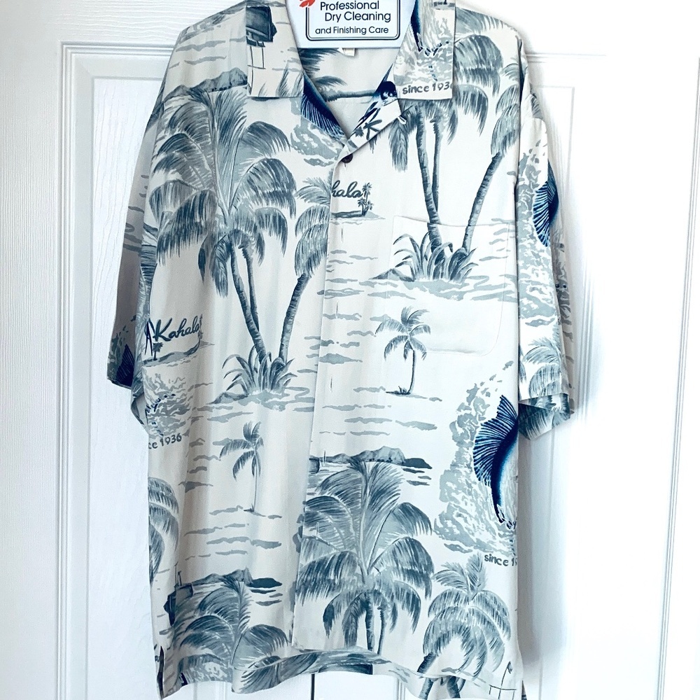 🌴🌺 Tommy Bahama 100% Silk Camp Shirt - Your Tropical Escape Awaits! 🌺🌴 Sz XL